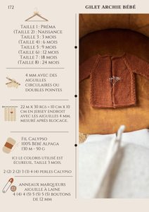 kit gilet Archie bébé