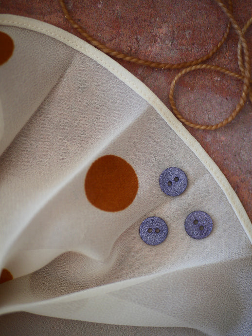 Mini Bouton navy à paillettes