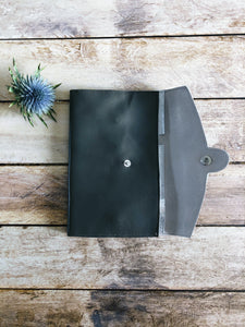 Pochette à aiguilles interchangeables en cuir Grise
